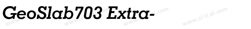 GeoSlab703 Extra字体转换